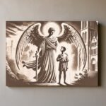 Archanděl Rafael - gravírovaný obraz